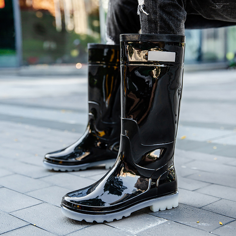 New Men Rain Boots High Rain B - Fishing Waders ulasan dan harga