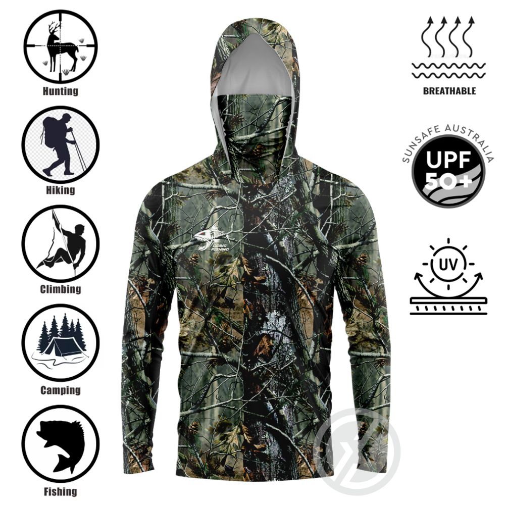 UPF50+ Hooded Fishing Shirt Bu - Fishing Hoodie ulasan dan harga