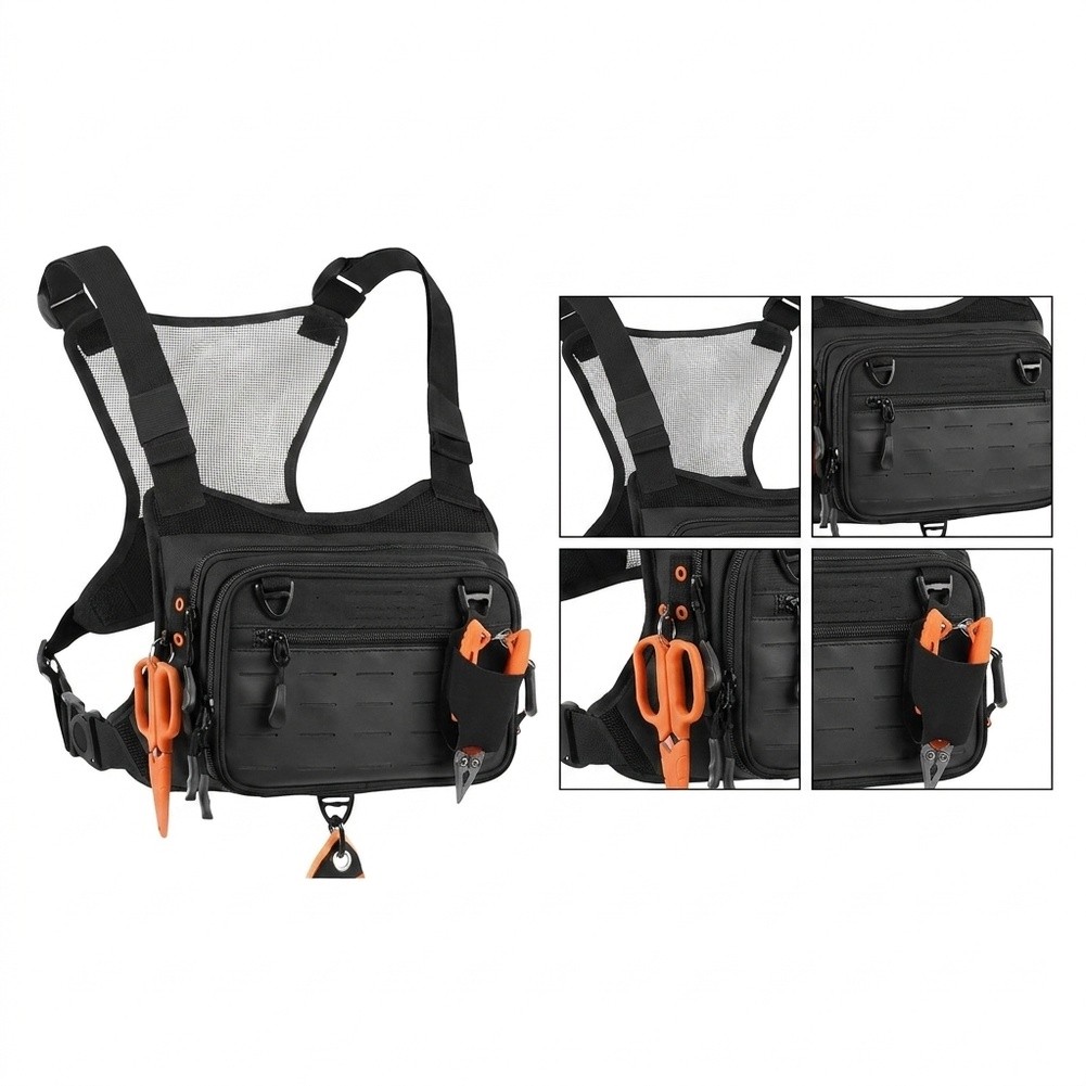 Fly Fishing Chest Pack Backpac - Fishing Vest ulasan dan harga