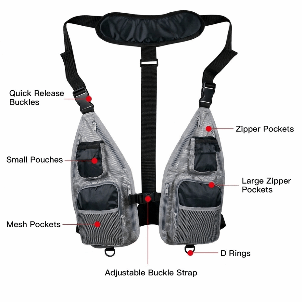 Durable Quick Dry Fishing Vest - Fishing Vest ulasan dan harga