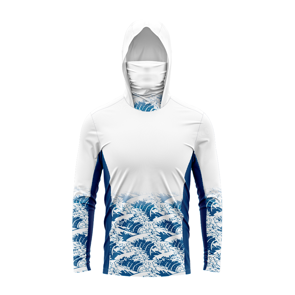Men UPF50+ Sun Protection Fish - Fishing Hoodie ulasan dan harga