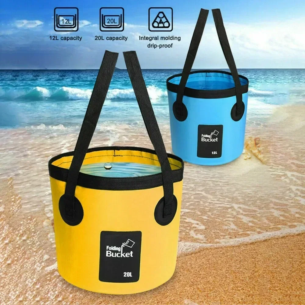 12L/20L Fishing Bucket Folding - Fishing Bag Waterproof ulasan dan harga